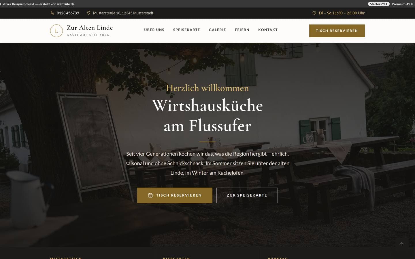Startseite von Gasthaus Zur Alten Linde
